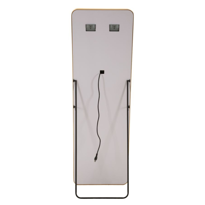 Miroir sur pied LED Hollywood rectangulaire – miroir lumineux moderne – 50 x 6 x 45 x 160 cm (3 couleurs)