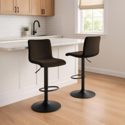 Tabouret de bar en velours...