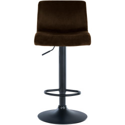 Tabouret de bar en velours Hover B