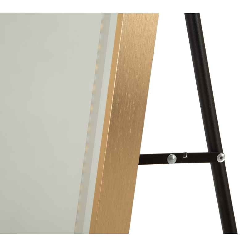 Miroir de sol LED arc – miroir lumineux contemporain – 50 x 3 x 38 x 160 cm (3 couleurs)