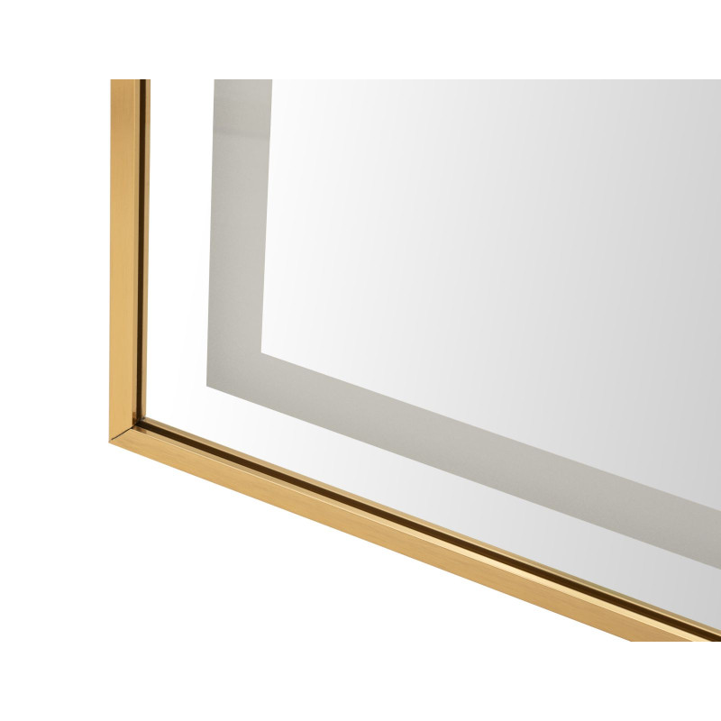 Miroir de sol LED arc – miroir lumineux contemporain – 50 x 3 x 38 x 160 cm (3 couleurs)