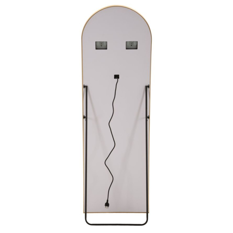 Miroir de sol LED arc – miroir lumineux contemporain – 50 x 3 x 38 x 160 cm (3 couleurs)