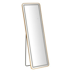 Miroir de sol LED rectangulaire – miroir lumineux moderne – 50 x 3 x 38 x 160 cm (3 couleurs)