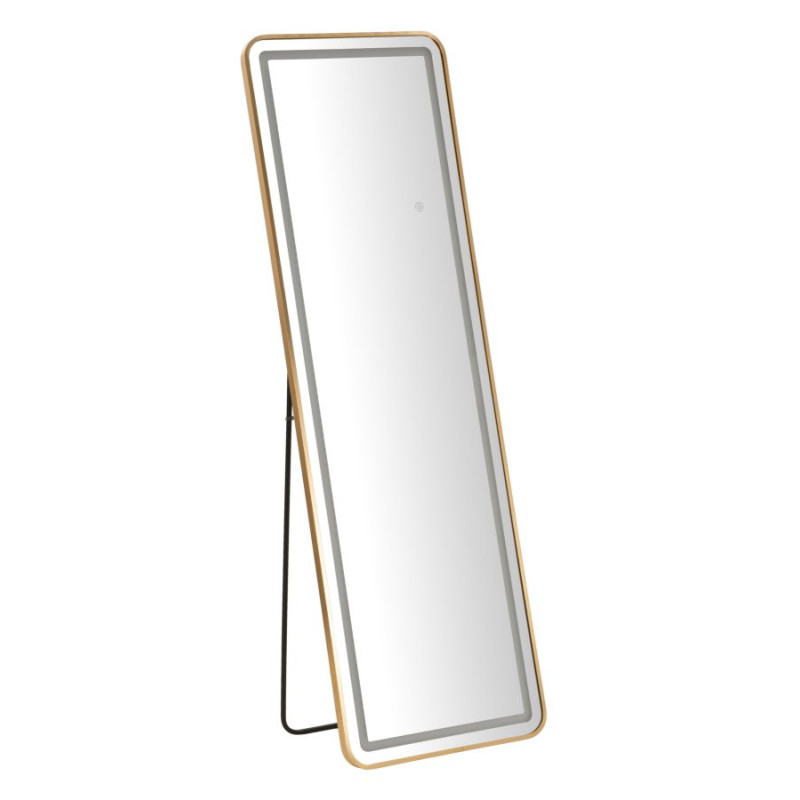 Miroir de sol LED rectangulaire – miroir lumineux moderne – 50 x 3 x 38 x 160 cm (3 couleurs)