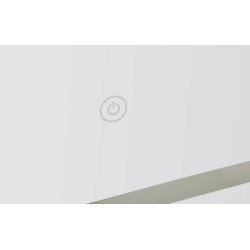 Miroir mural LED rectangulaire – miroir lumineux design – 60 x 3,5 x 80 cm (3 couleurs)