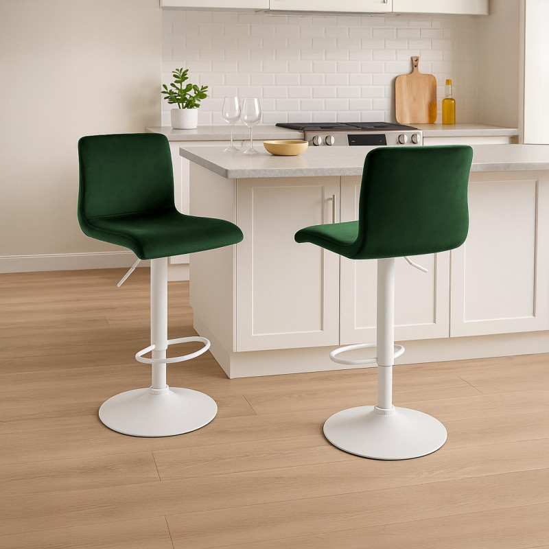 Tabouret de bar Hover Velvet W