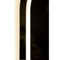 Miroir mural LED ovale – miroir lumineux contemporain – 60 x 3,5 x 80 cm (3 couleurs)