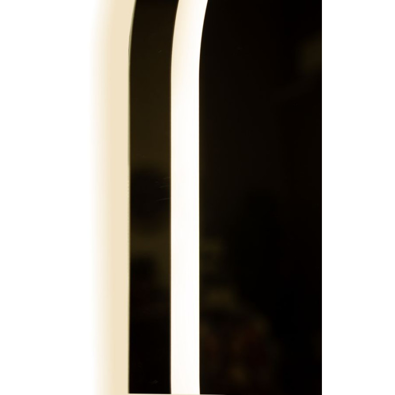 Miroir mural LED ovale – miroir lumineux contemporain – 60 x 3,5 x 80 cm (3 couleurs)