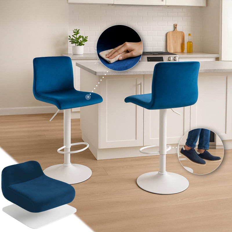 Tabouret de bar Hover Velvet W