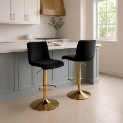Tabouret de bar Hover Velvet G