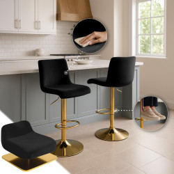 Tabouret de bar Hover Velvet G