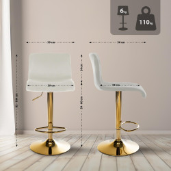 Tabouret de bar Hover Velvet G