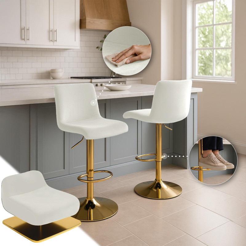 Tabouret de bar Hover Velvet G