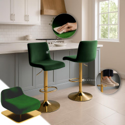 Tabouret de bar Hover Velvet G