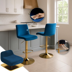 Tabouret de bar Hover Velvet G