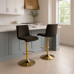 Tabouret de bar Hover Velvet G