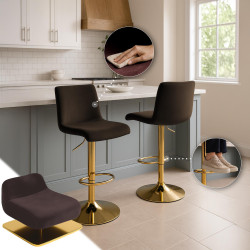 Tabouret de bar Hover Velvet G