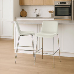 Tabouret de bar chromé à 4...