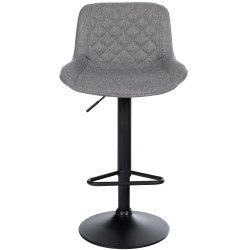 Lot de 2 tabourets de bar en tissu Kasson