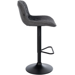 Lot de 2 tabourets de bar en tissu Kasson