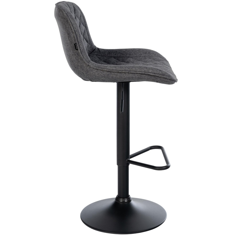 Lot de 2 tabourets de bar en tissu Kasson