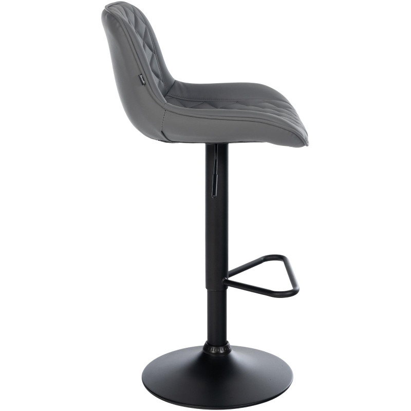 Lot de 2 tabourets de bar Kasson en simili cuir