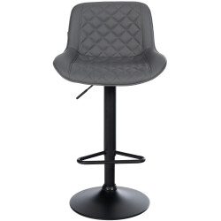 Lot de 2 tabourets de bar Kasson en simili cuir
