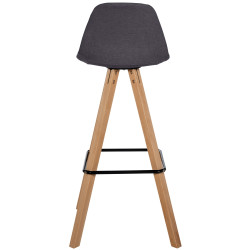 Lot de 2 tabourets de bar Corbin tissu carré