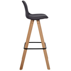 Lot de 2 tabourets de bar Corbin tissu carré