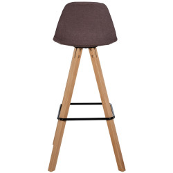 Lot de 2 tabourets de bar Corbin tissu carré