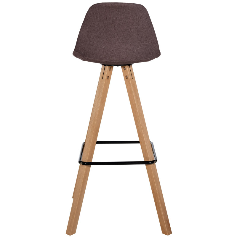 Lot de 2 tabourets de bar Corbin tissu carré