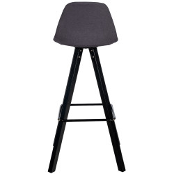 Lot de 2 tabourets de bar Corbin tissu carré