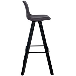Lot de 2 tabourets de bar Corbin tissu carré