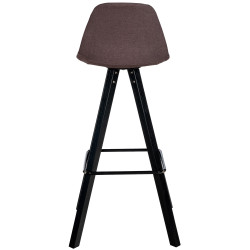Lot de 2 tabourets de bar Corbin tissu carré