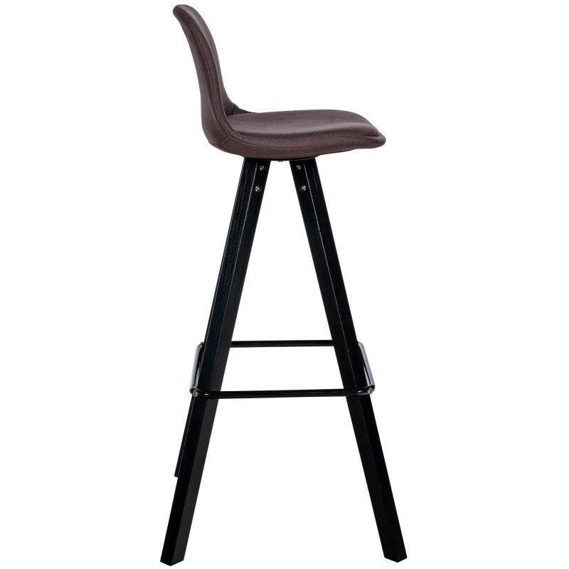 Lot de 2 tabourets de bar Corbin tissu carré