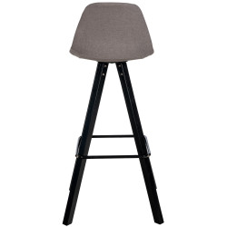 Lot de 2 tabourets de bar Corbin tissu carré