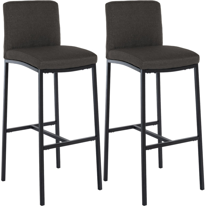 Lot de 2 tabourets de bar Freeport tissu B