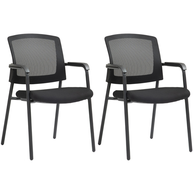 Lot de 2 chaises visiteurs Volga