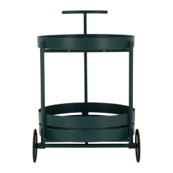 Chariot de bar Saturn Dove Teal – meuble bar design – 40 x 49,5 x 61 cm