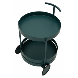 Chariot de bar Saturn Dove Teal – meuble bar design – 40 x 49,5 x 61 cm