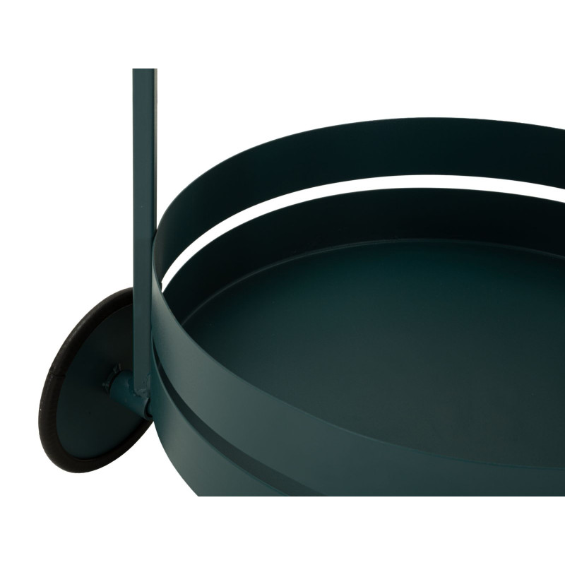 Chariot de bar Saturn Dove Teal – meuble bar design – 40 x 49,5 x 61 cm