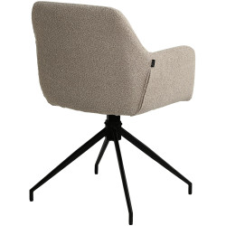 Chaise de salle à manger Merlinda en tissu Teddy