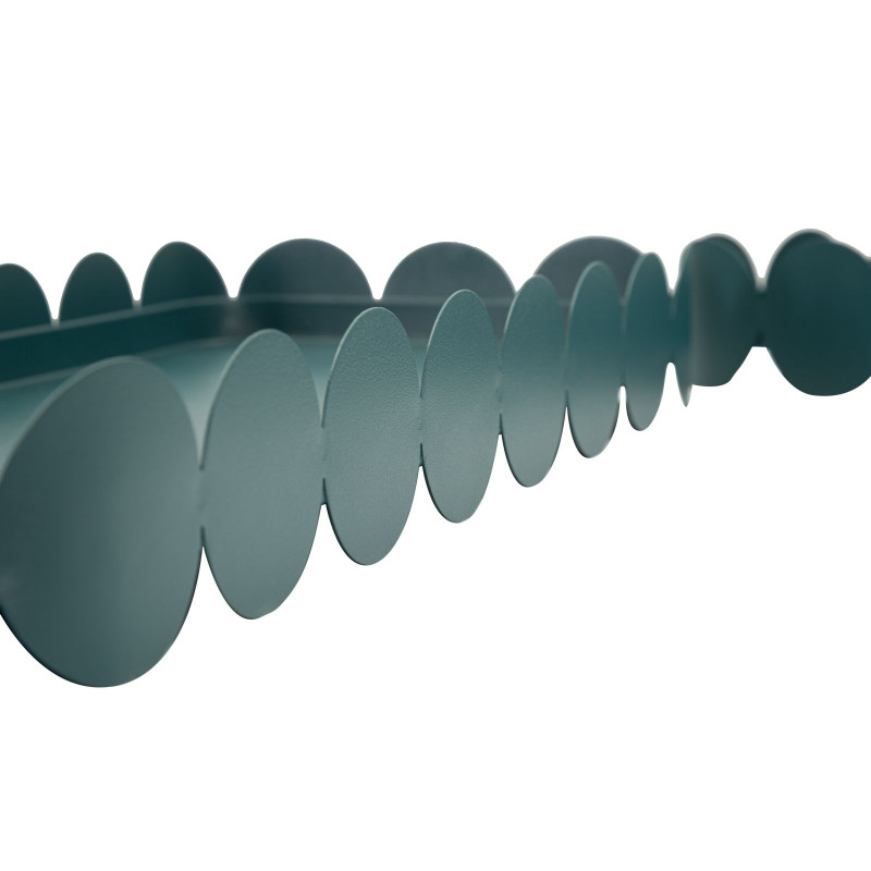 Plateau Saturn rectangulaire bleu sarcelle – lot de 2 – 40 x 16,5 x 4,5 cm et 29 x 12 x 4,5 cm