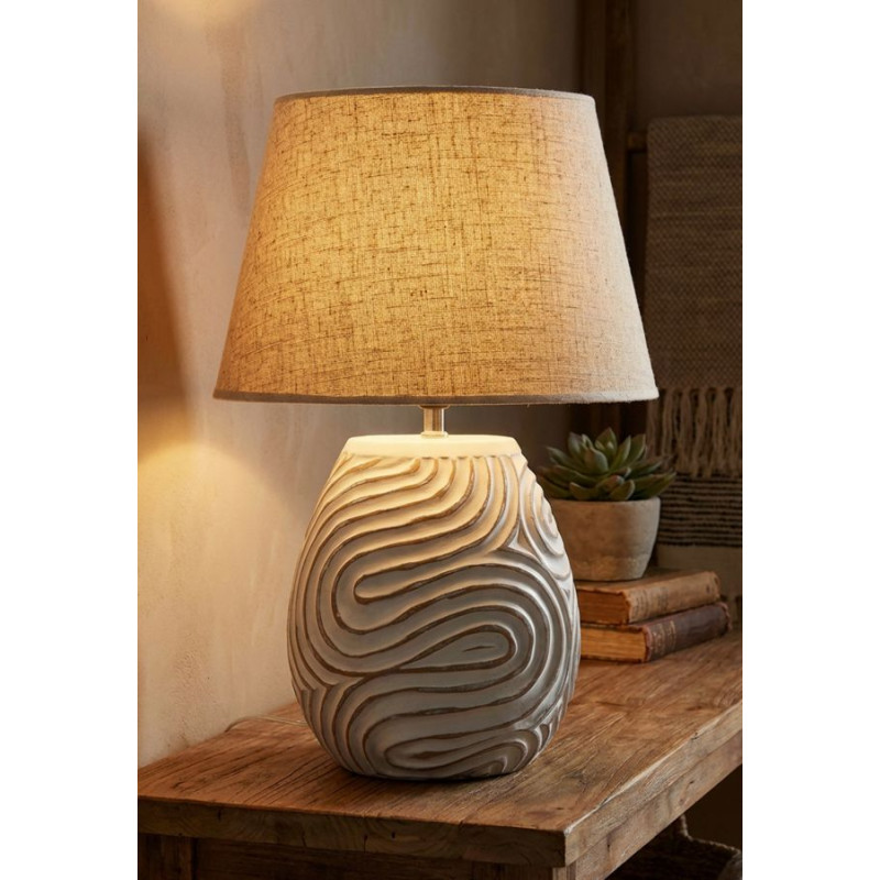 Lampe de table Oblix – lampe design moderne – Ø 35 x 55 cm