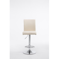 Sgabello Colonia in similpelle crema