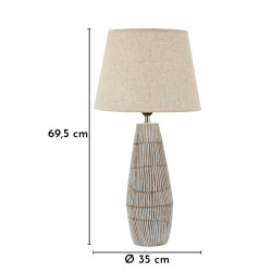 Lampe de table Hanoi – lampe design – Ø 35 x 69,5 cm