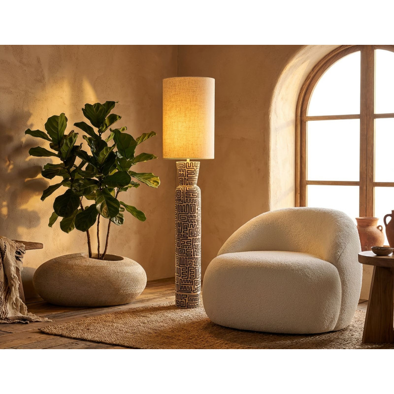Lampadaire Nairobi – lampe sur pied design – Ø 30 x 145 cm