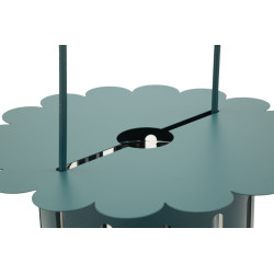 Lanterne Saturne bleue – lanterne design moderne – Ø 24 x 43 cm