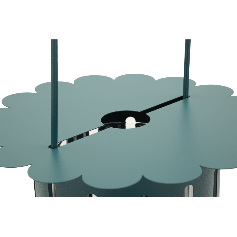 Lanterne Saturne bleue – lanterne design moderne – Ø 24 x 43 cm