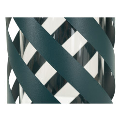 Lanterne Twist Saturn Teal – lanterne contemporaine – Ø 23 x 43 cm